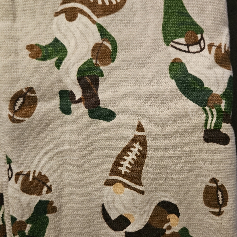 Football Gnome Patterned Kitchen Towels - 3 Count (100% Cotton) - Picture 4 of 7